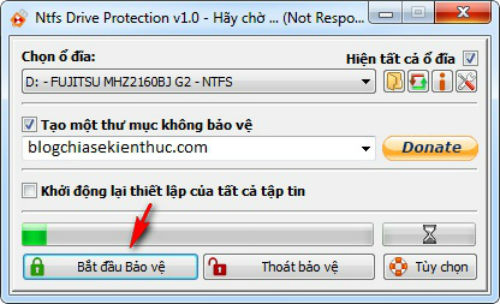 Bảo vệ đĩa NTFS