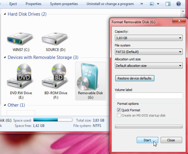 Cách tạo USB cài Win 7/ 8/ 10 với USB DVD Download Tool