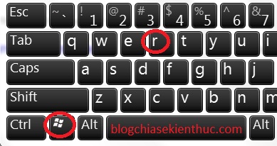 windows + r
