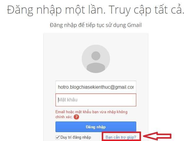 Quên mật khẩu Gmail