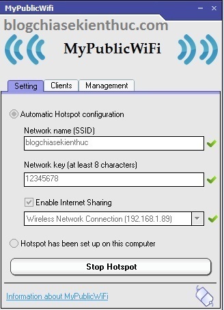 phát wifi với mypublicwifi 6