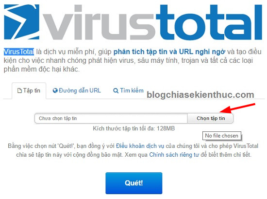 Cách quét Virus online (File/ URL), chuyên nghiệp và an toàn