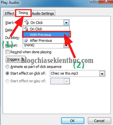 Cách chèn nhạc vào PowerPoint, thêm file âm thanh, audio vào Slide