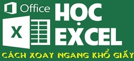 Làm sao để in một phần của trang tính Excel theo chiều ngang?