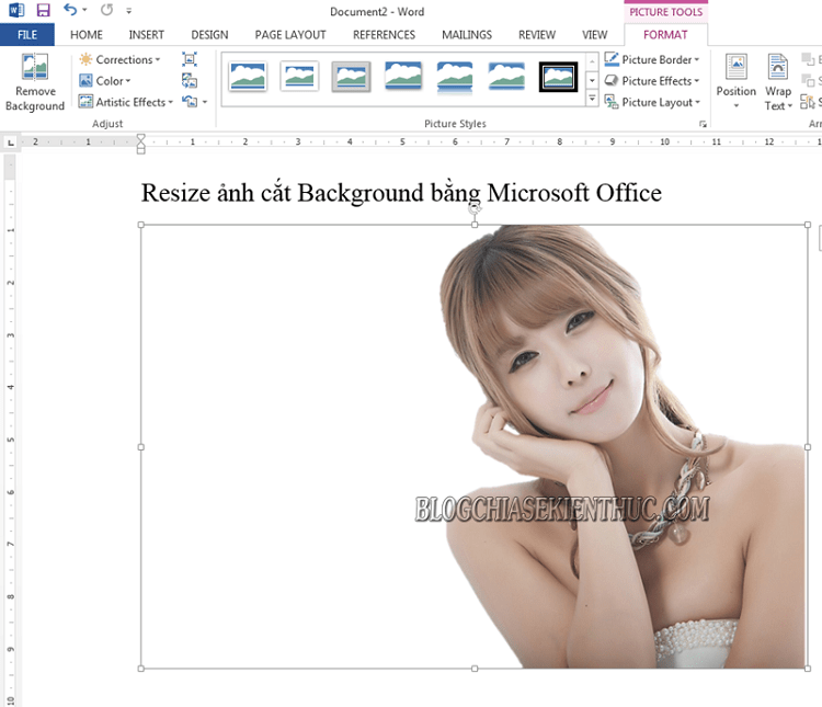 Xem Ngay: Cách xóa Background bằng Word, Resize ảnh bằng Word ...