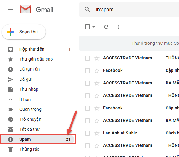 Cách cài đặt chế độ xoá thư rác tự động trên Gmail
