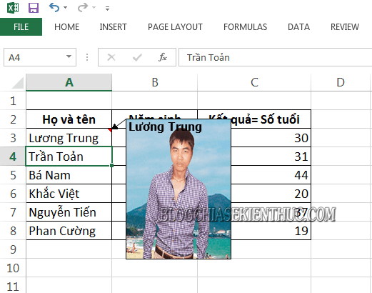 Cách Chèn Hình Ảnh Vào Khung Comment/ Ghi Chú Trong Excel