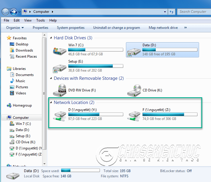 Cách thêm Map Network Drive, ổ đĩa FTP trên Windows 7/ 8/ 10/ 11
