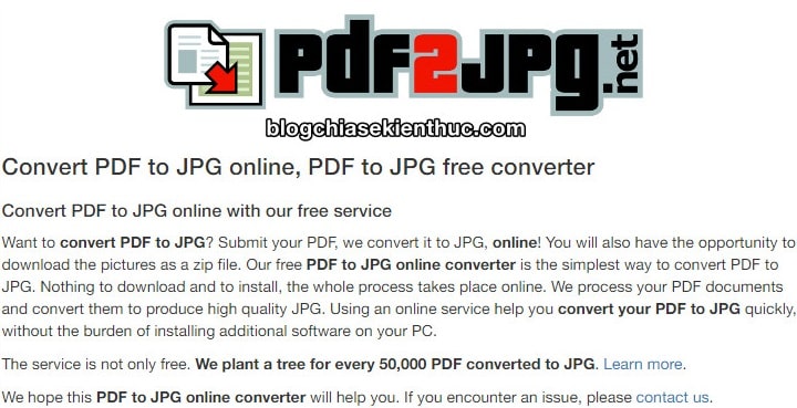 Cách chuyển file PDF thành hình ảnh JPG với PDF2JPG