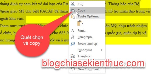 Hướng dẫn sử dụng phím tắt Highlight trong Word