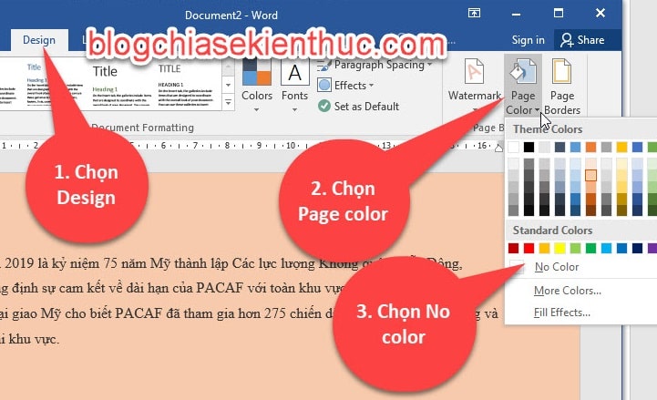 Cách thay đổi màu nền trong Word ai cũng nên biết  Fptshopcomvn