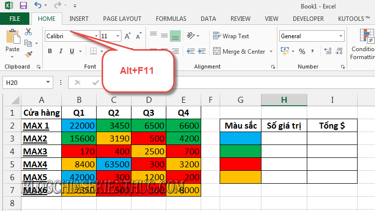 Cách Đếm Số Ô Và Tính Tổng Dựa Trên Màu Nền Trên File Excel