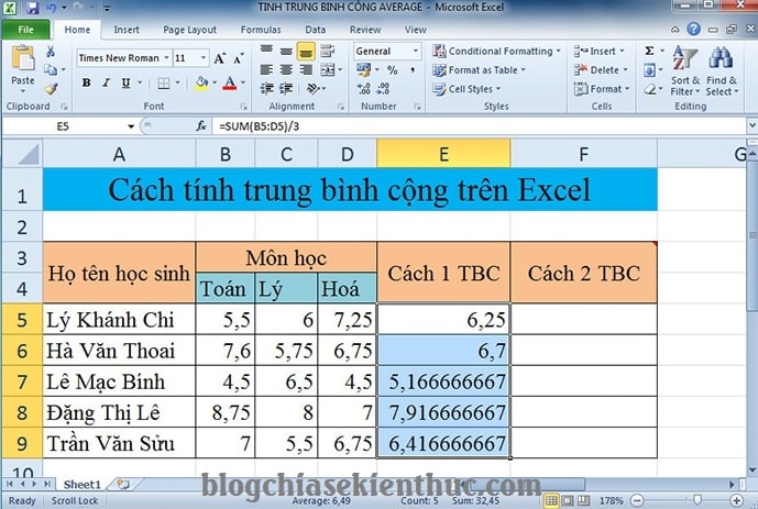 cach-tinh-trung-binh-cong-tren-excel (9)