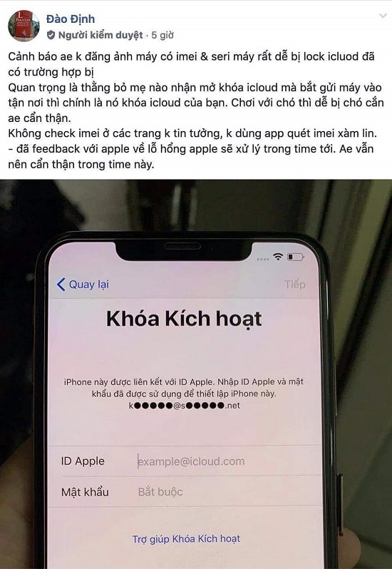 Mở khóa iCloud, bypass iPhone X giá rẻ tại Hà Nội