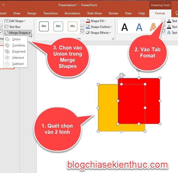 Thuộc tính Merge Shapes trong PowerPoint giúp bạn tạo ra những hình dạng độc đáo và phù hợp với phong cách của bài thuyết trình của bạn. Hãy tận dụng tính năng này để tạo nên những bài thuyết trình chuyên nghiệp và độc đáo.