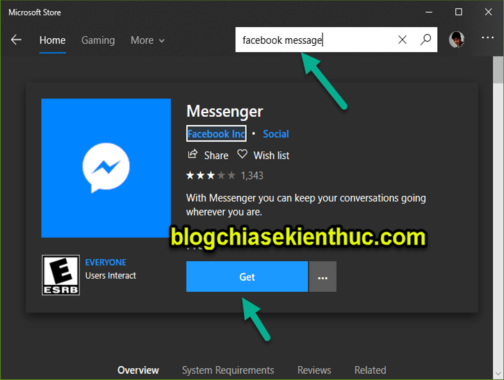 facebook messenger download for windows 10