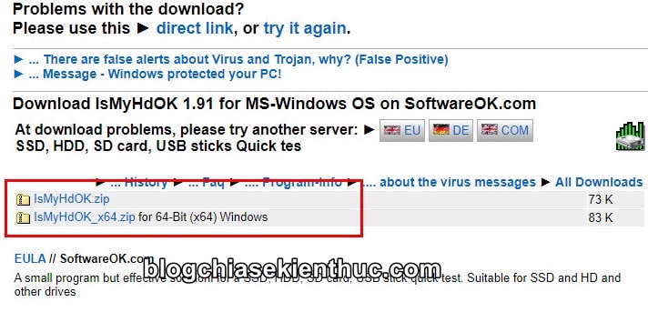 IsMyHdOK 3.93 downloading