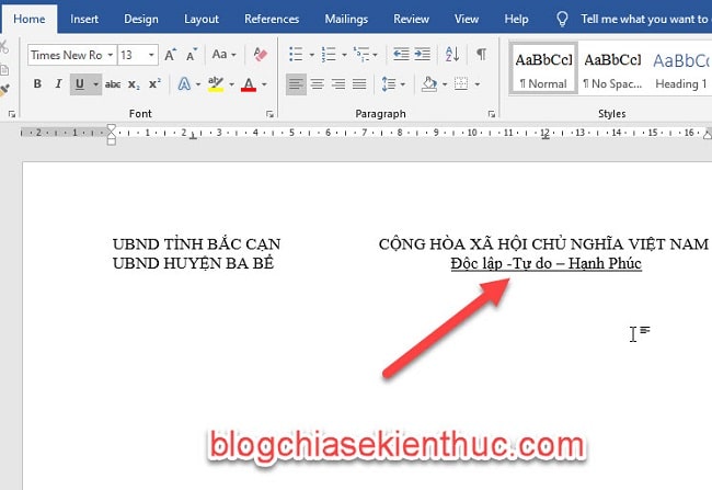 Hướng dẫn cách tạo các kiểu gạch chân dưới chữ trong Word