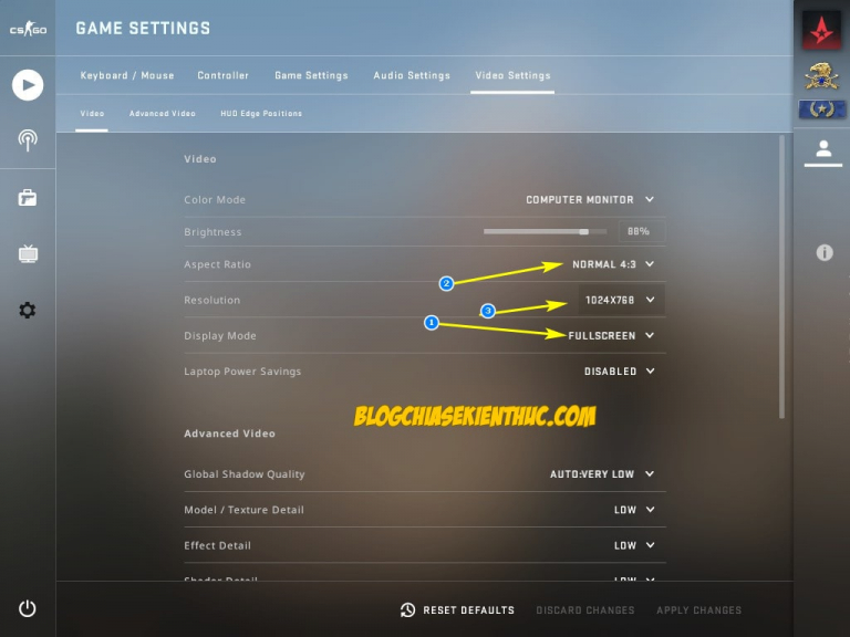 [CS:GO] Làm thế nào để chơi game Full màn hình được?