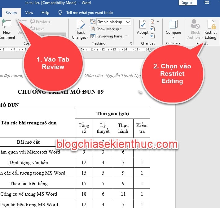 how to lock header and footer in word