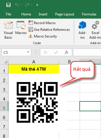 Создание qr кода в excel