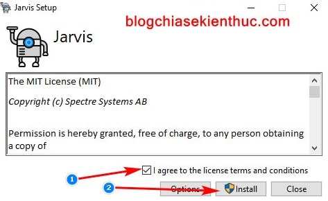 which install file do i use on windows 10 to install jarvis program