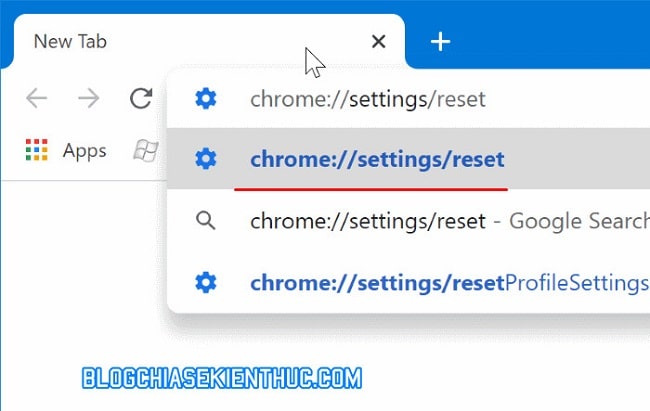 Cách Reset Google Chrome về mặc định như khi mới cài đặt