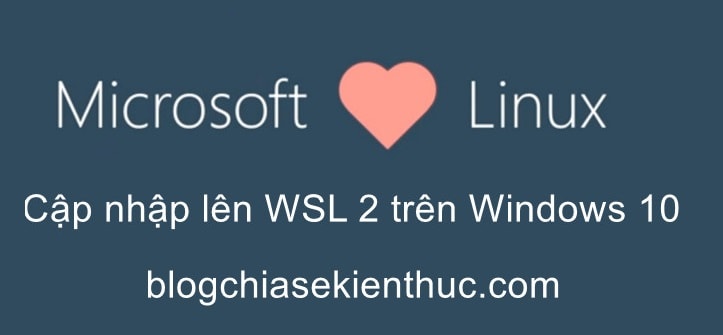 Nâng cấp lên Windows Subsystem for Linux 2.0 trên Windows 10