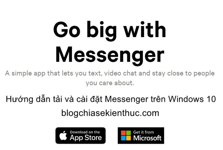 Tải phần mềm Messenger trên máy tính Windows và Macbook