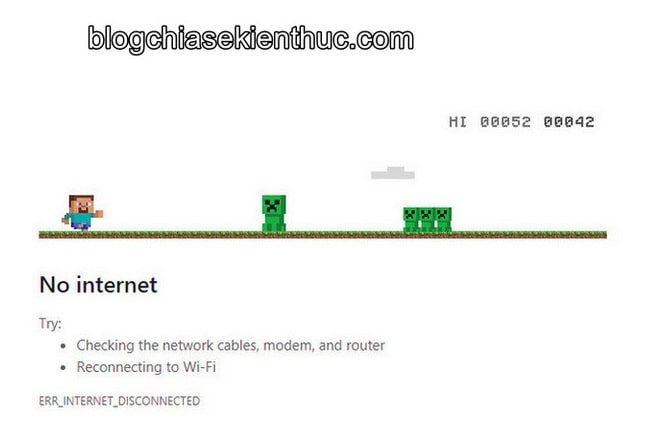 Cách kích hoạt giao diện Minecraft cho game Dino của Chrome