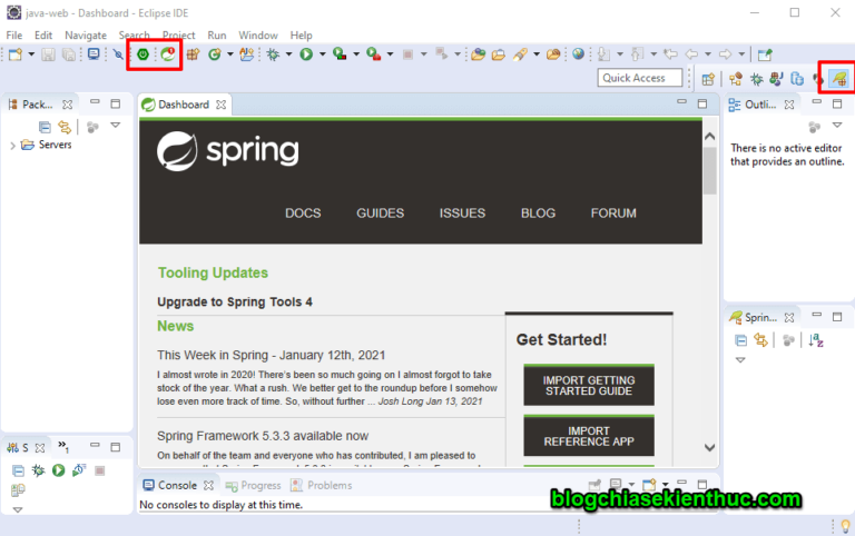 Hướng dẫn cách tích hợp Spring Tools vào Eclipse, đơn giản
