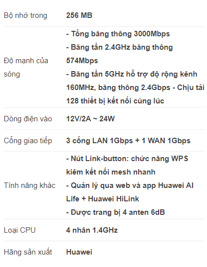 thong-so-ky-thuat-Router-Wifi-Huawei-AX3-Pro-AX3000-CPU-4 nhan