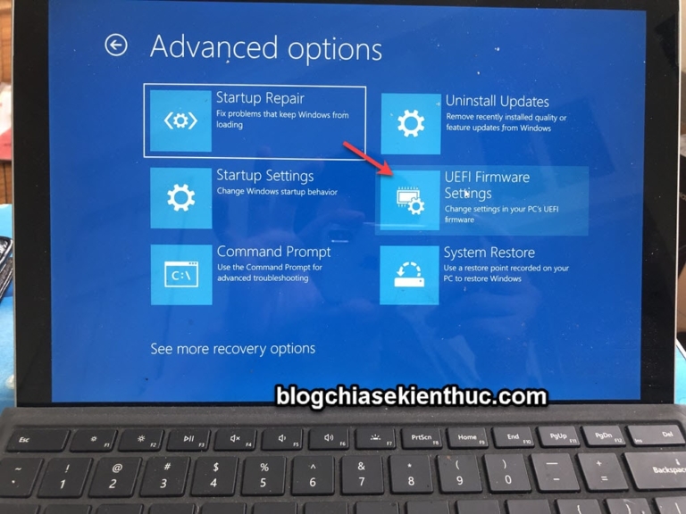 Làm thế nào để truy cập vào BIOS của máy Surface Pro? Blog Chia Sẽ