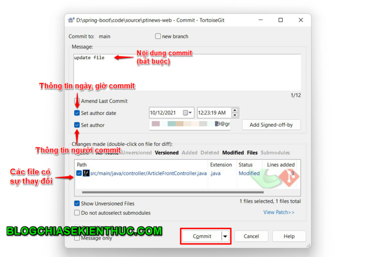 Tortoise Commit TortoiseGit: GIT UI tưởng cũ mà không hề cũ của lập trình viên