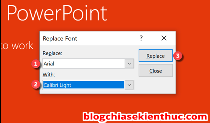 Thay đổi font chữ cho từng slide hoặc tất cả slide trong PowerPoint