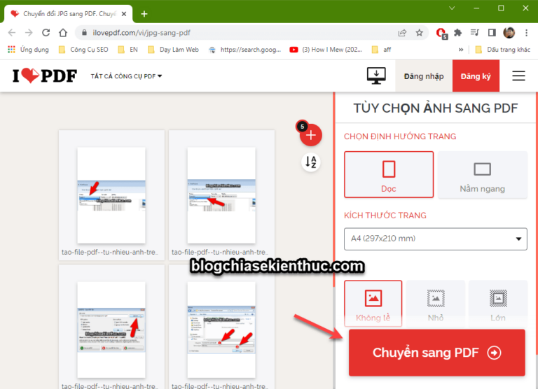 Cách tạo file PDF từ nhiều ảnh, gộp nhiều ảnh thành 1 file