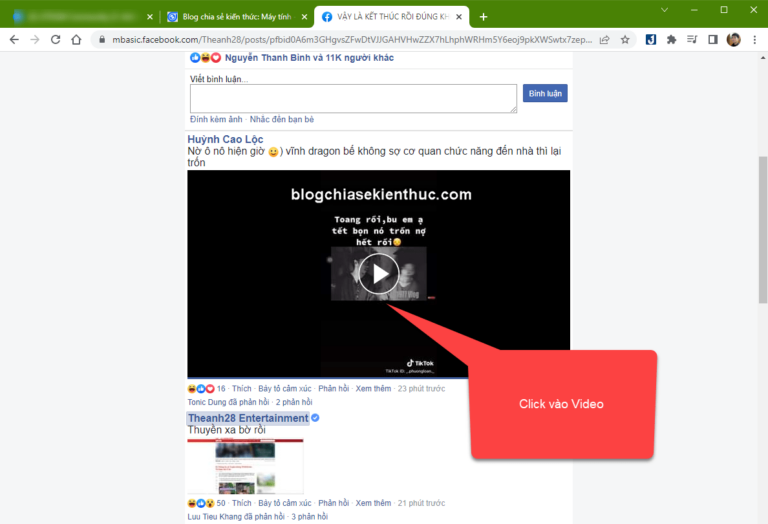 C ch t i video t comment facebook 100 th nh c ng
