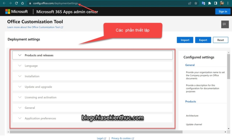Cách cài Office chế độ tùy chỉnh (Pro Plus 2021, Office 365)